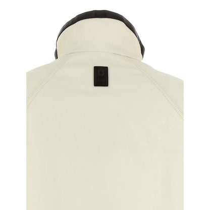 Ferragamo White Linen Full-Length Jacket