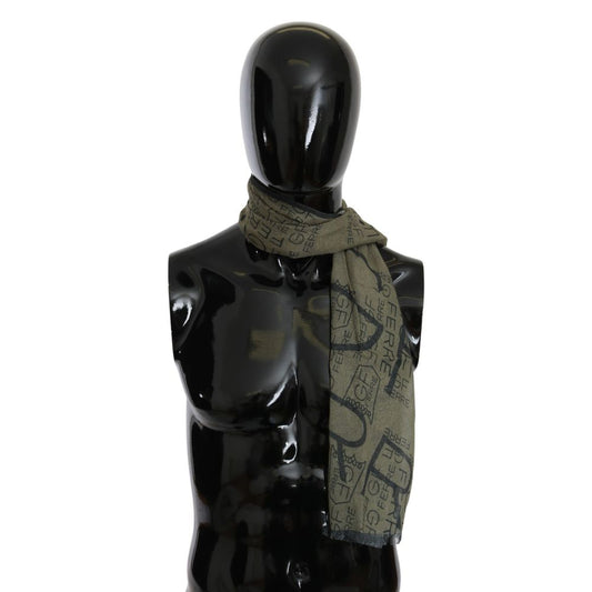 Ferre Bicolor Wool Scarf1728,67400106144,Accessories,Bicolor,Ferre,Men,New with tags,Scarves - Accessories,Scarves - Scarves - Accessories