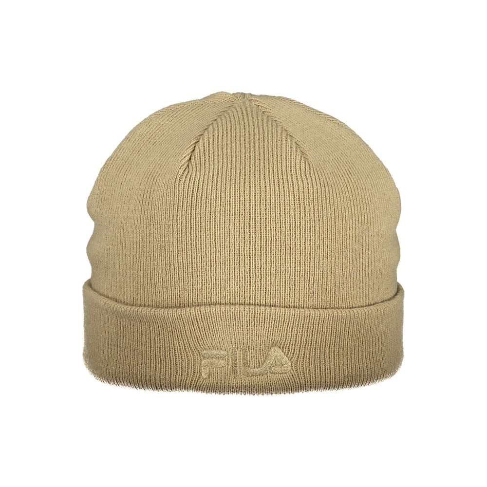 Fila Beige Polyacrylic Men Cap 1728,67403481248,Accessories,Beanie - Hats - Accessories,Beige,Fila,Hats - Accessories,Men,New with tags,UNI