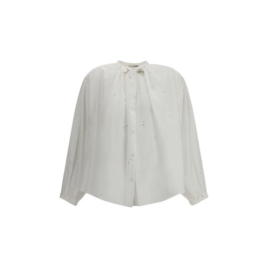 Forte_Forte White Cotton Blouse Forte_Forte
