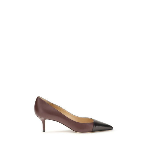 Francesco Russo Multicolor Calf Leather Bos Taurus Mid Heel Pumps