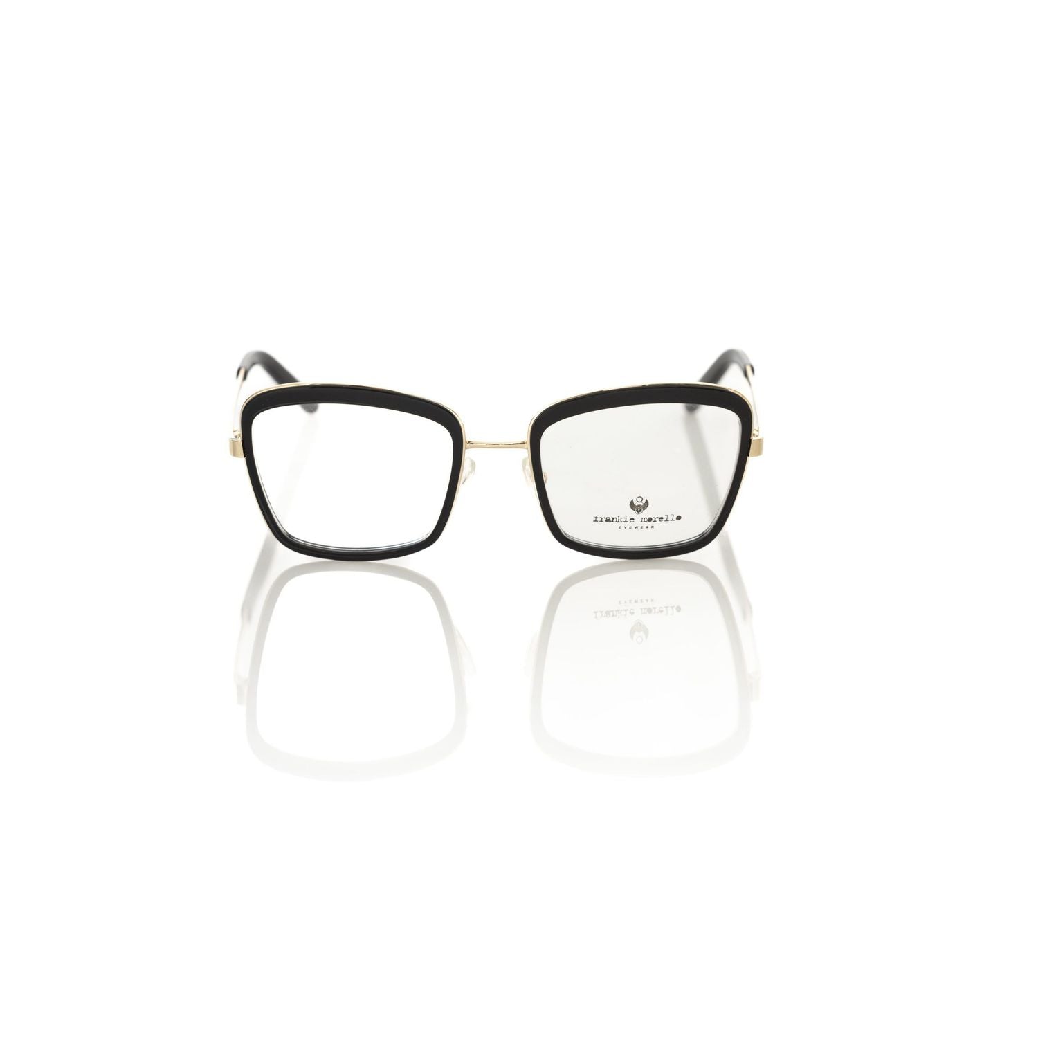 Frankie Morello Black Metallic Women's Eyeglass Frame