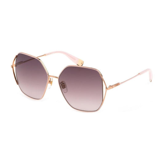 Furla Furla Gold Metal Sunglasses FUSFU6015802AMAC 1728,Furla,Gold,New with tags,Sunglasses for Women - Sunglasses,Women