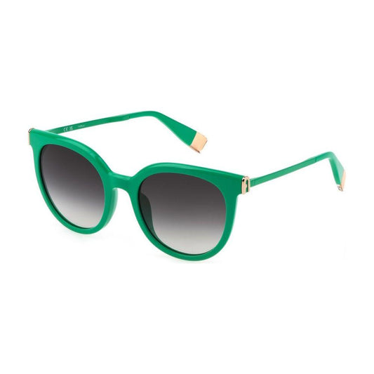 Furla Furla Green Acetate Sunglasses FUSFU62552092XAC 1728,Furla,Green,New with tags,Sunglasses for Women - Sunglasses,Women