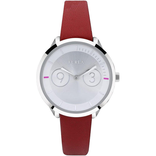 Furla Furla Red Leather Watch FUR4251102507AC 1728,Furla,New with tags,Red,Watches for Women - Watches,Women