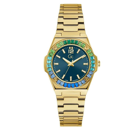 GC Gold Stainless Steel Dress Watch 1728,67434610848,Accessories,Dress Watches - Watches - Accessories,GC,Gold,New with tags,Watches - Accessories,Women