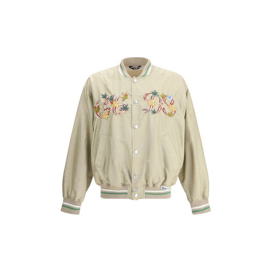 GCDS GCDS Varsity bomber Jacket GC-B1CM0904TL715-L 1728,72470364320,Beige,GCDS,Jackets - Men - Clothing,L,M,Men,New with tags,S