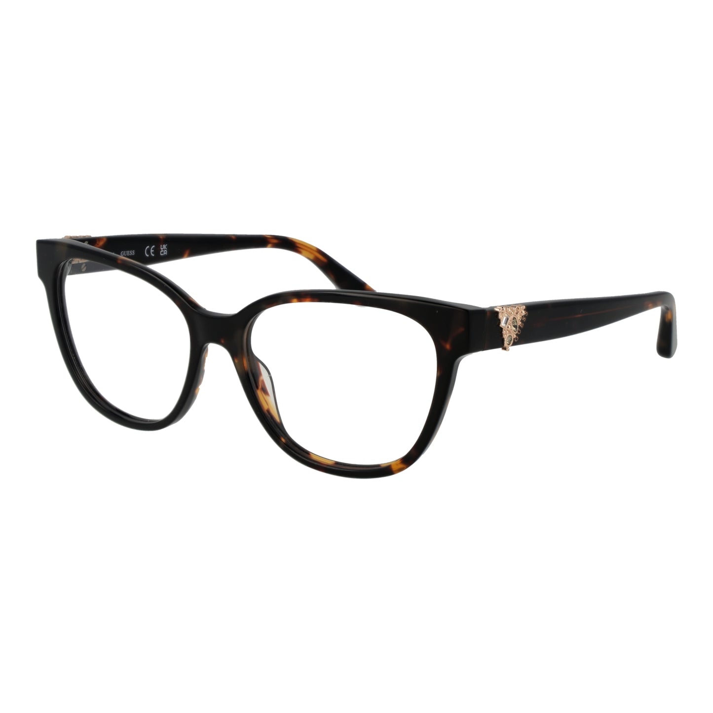 GUESS MOD. GU2855-S 54052 Lady eyeglasses with tortoise-shell frame, perfect for women seeking stylish eyewear.