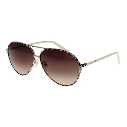 GUESS MOD. GU7847 6033F sunglasses for ladies, stylish eyewear with leopard print and gradient lenses.