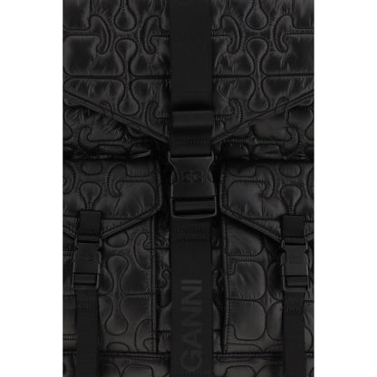 Ganni Black Polyamide Backpack1728,72470364320,Backpacks - Bags,Bags,Black,Ganni,New with tags,Women