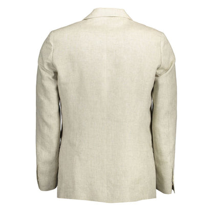 Gant Beige Linen Jackets & Coat Gant
