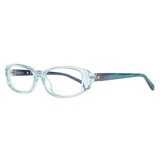 Gant Transparent Plastic Frames GWDELMARGRN52 with clear lenses and temples, 52/16/135mm dimensions, ideal for women.