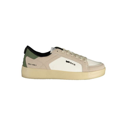 Gas Bianco Polyurethane Men Sneaker1728,67403481248,Athletic - Sneakers - Shoes,EU41/US8,EU42/US9,EU43/US10,EU44/US11,Gas,Men,New with tags,Shoes,Sneakers - Shoes,White