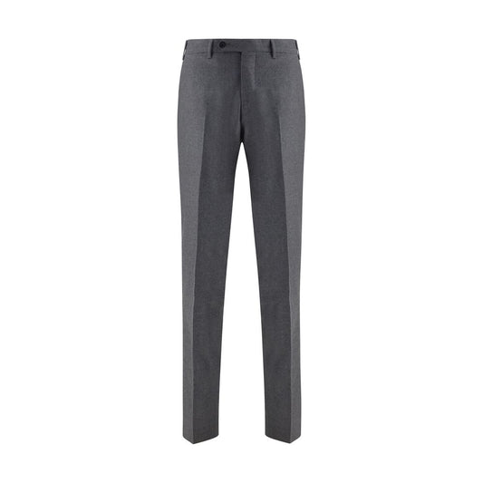 Germano Gray Fleece Wool Dress Pants Germano