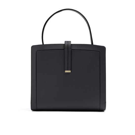 Giada Anthracite Leather Shoulder Bag