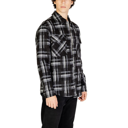 Gianni Lupo Black Polyester Coat