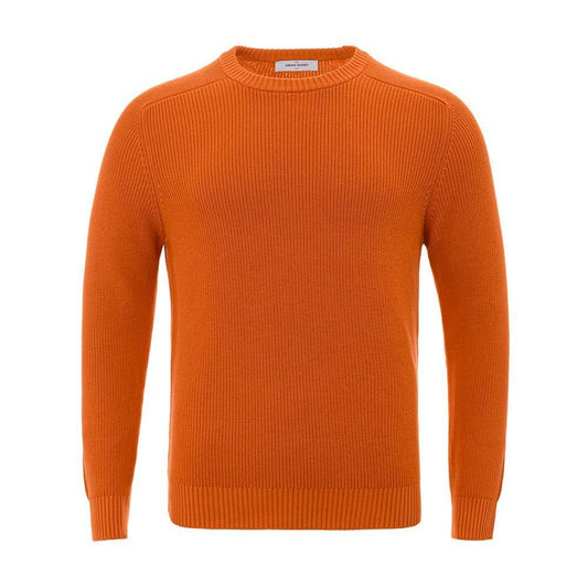 Gran Sasso Italian Cotton Chic Orange Sweater GR-4347670-IT50 | L