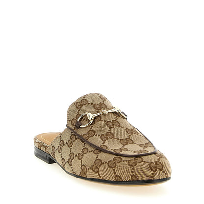 Gucci Beige Polyester Mules