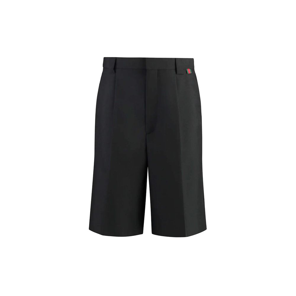 Gucci Black Polyester Bermuda Shorts1728,75611013280,Bermuda - Shorts - Clothing,Black,Clothing,Gucci,IT50 | L,Men,New with tags,Shorts - Clothing