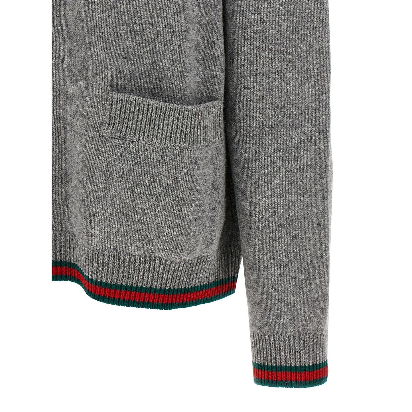 Gucci Gray Wool Cardigan