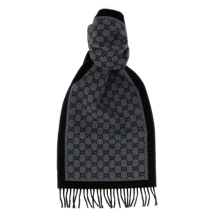 Gucci Gray Wool Scarf