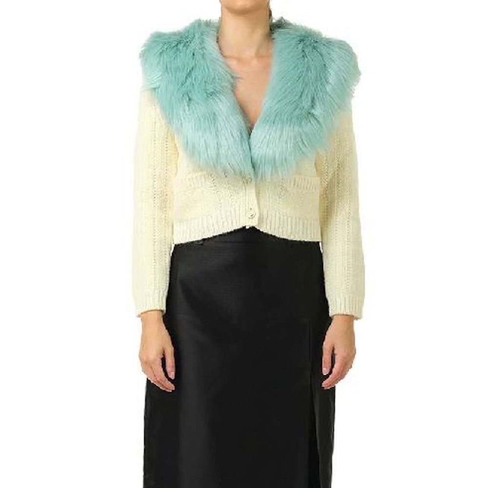 Gucci White Wool Cardigan 1728,75611013280,Cardigans - Sweaters - Clothing,Clothing,Gucci,M,New with tags,Sweaters - Clothing,White,Women