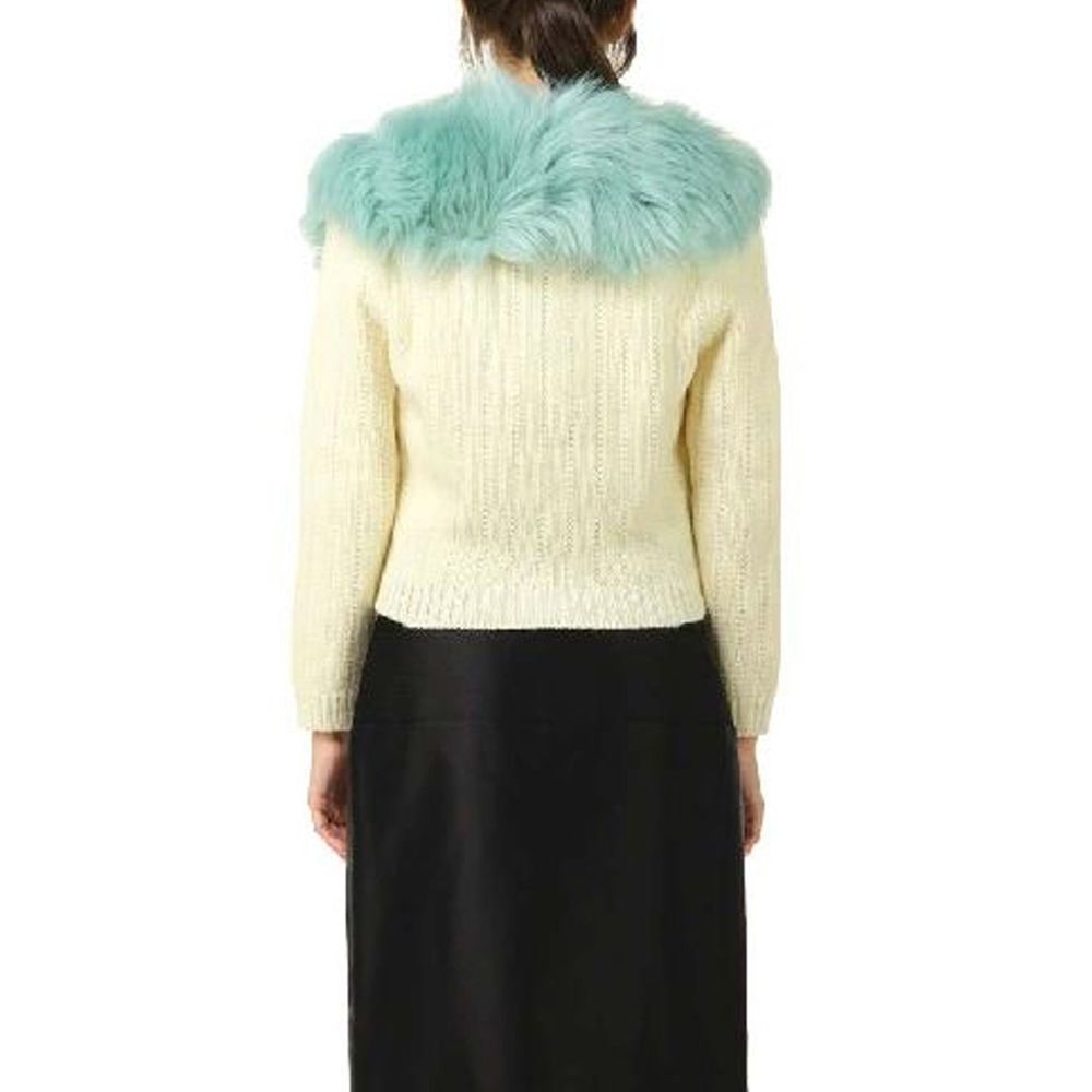 Gucci White Wool Cardigan 1728,75611013280,Cardigans - Sweaters - Clothing,Clothing,Gucci,M,New with tags,Sweaters - Clothing,White,Women