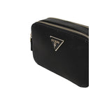 Guess Black Polyethylene Handbag with elegant design and logo, ideal for carrying essentials.