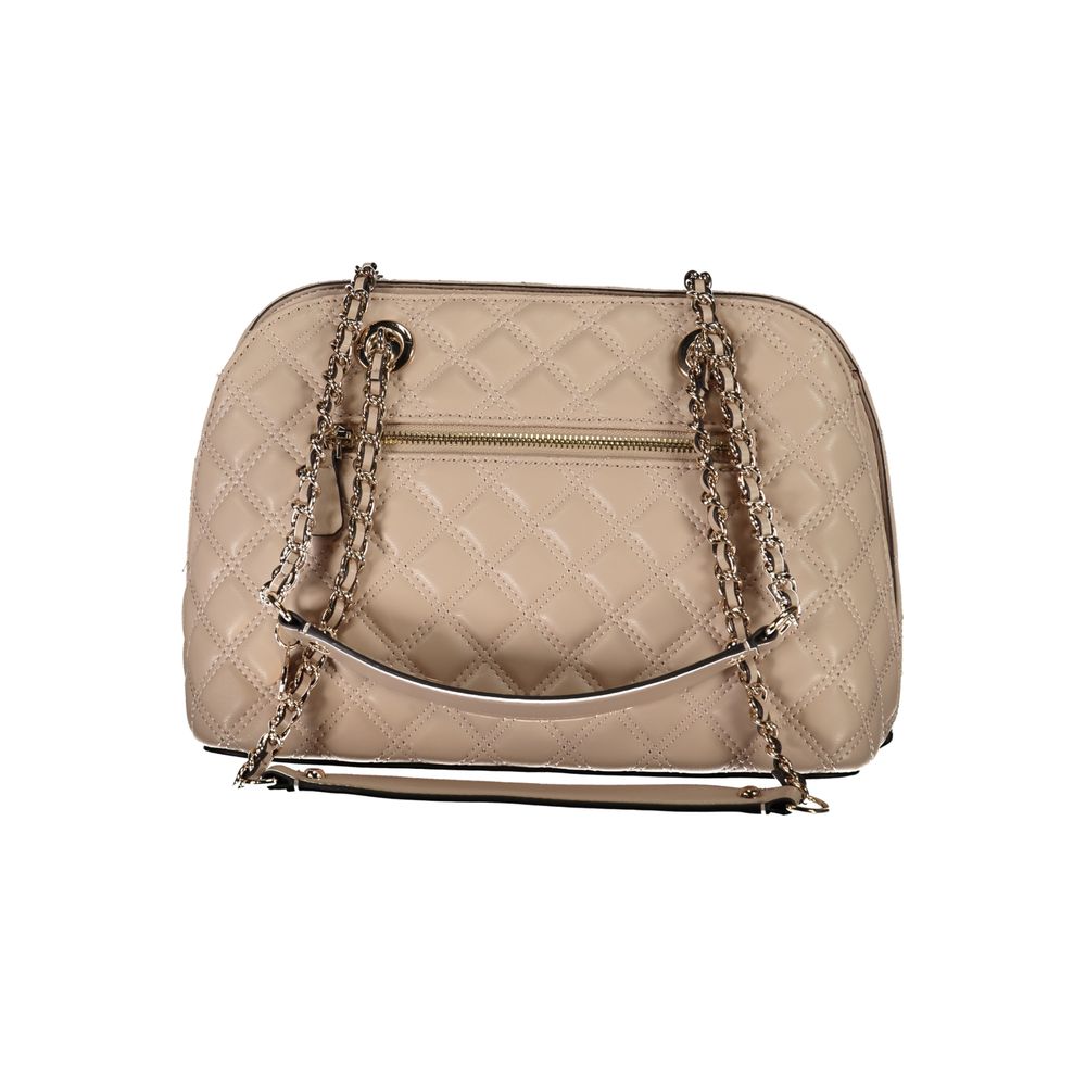 Front view with bag zipped and handles upright.