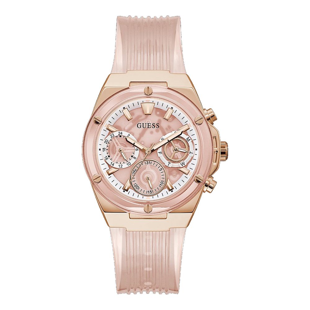 Guess Multicolor Rubber Dress Watch