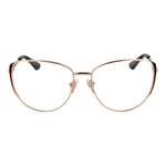 Guess Rose Gold Women Glasses Frame, metal full-rim, butterfly style, spring hinge, luxurious eyewear with demo lenses, ideal for fashion.