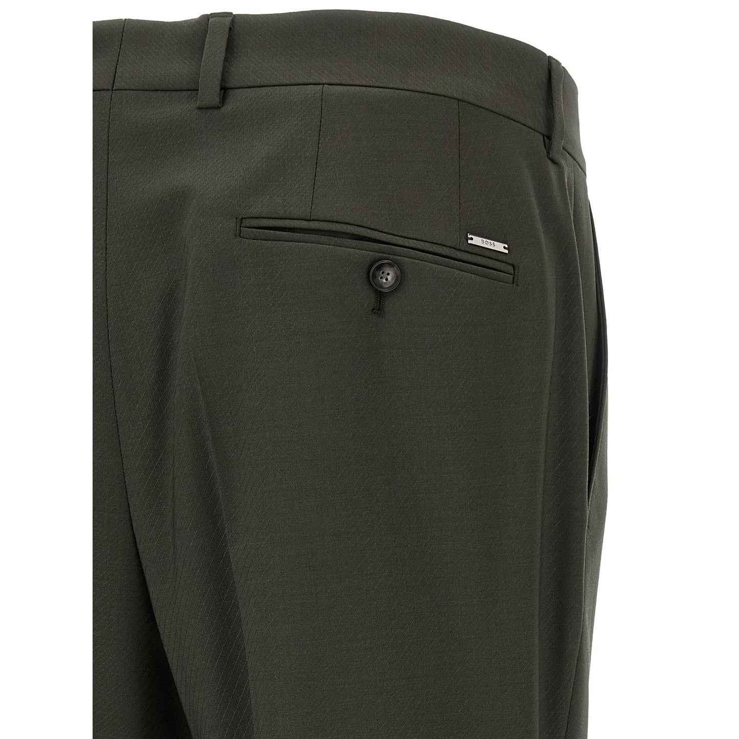 Hugo Boss Bicolor Virgin Wool Pants