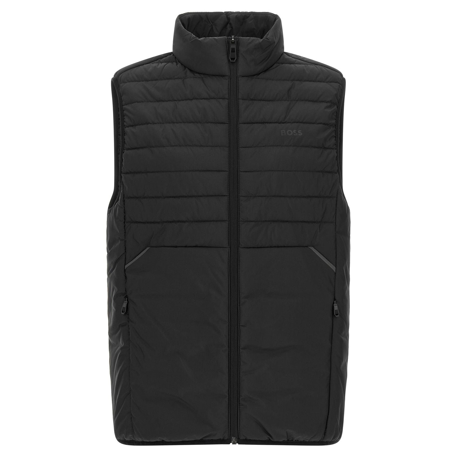 Hugo Boss Black Polyester Sleeveless Jacket