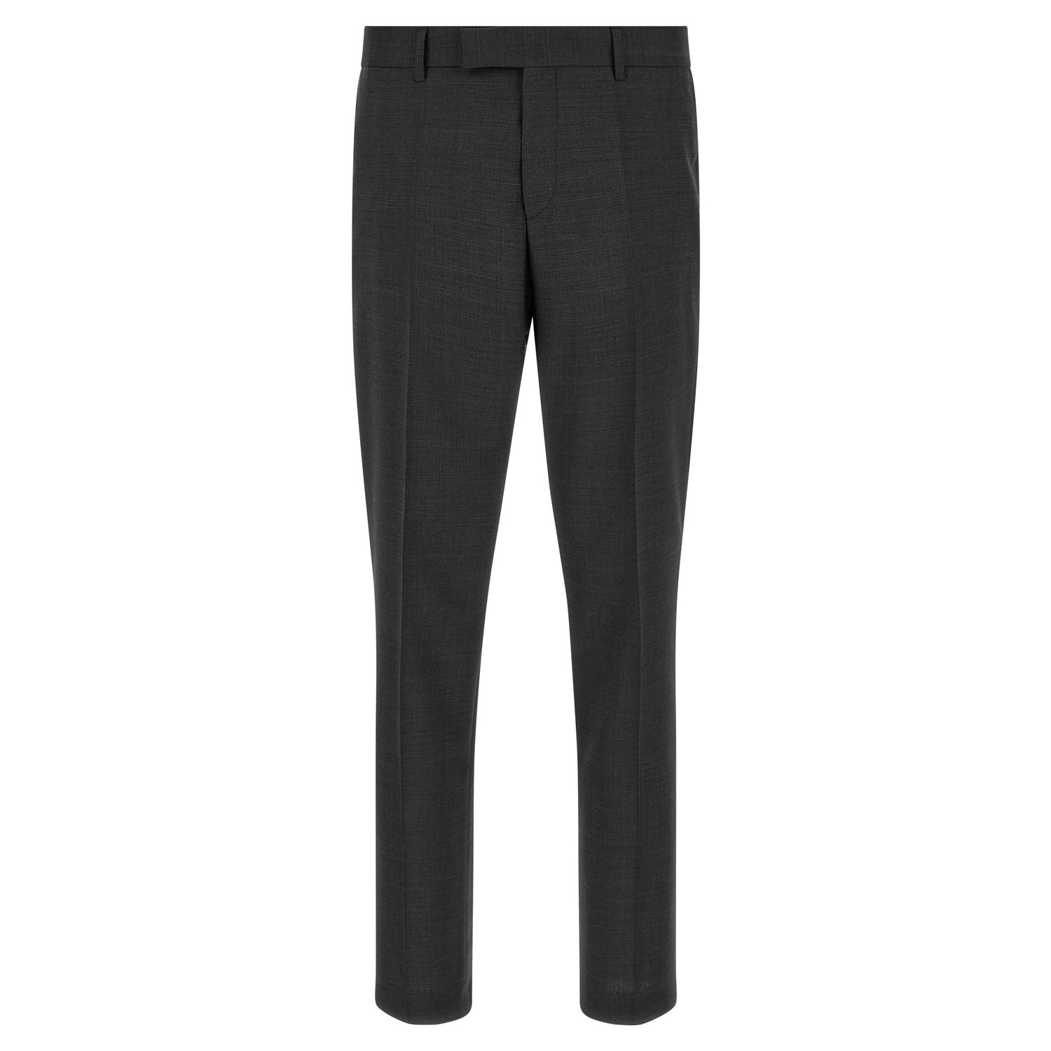 Hugo Boss Gray Virgin Wool Two-Piece Suit