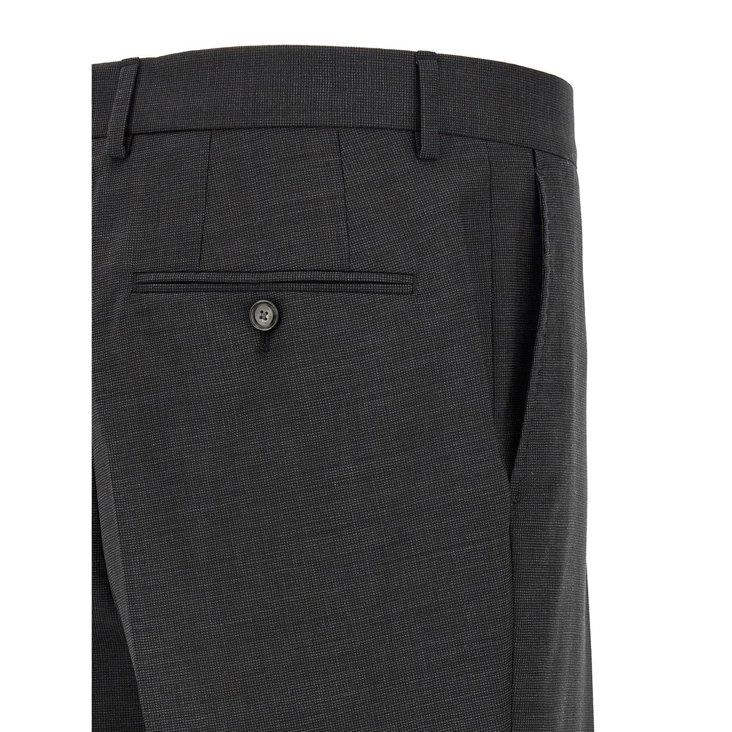 Hugo Boss Gray Virgin Wool Two-Piece Suit