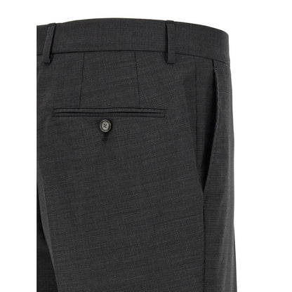 Hugo Boss Gray Virgin Wool Two-Piece Suit
