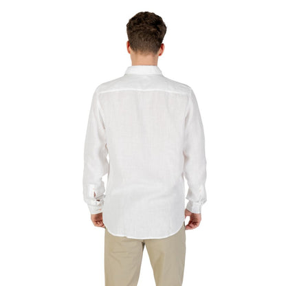 Hugo Boss White Linen Dress Shirt