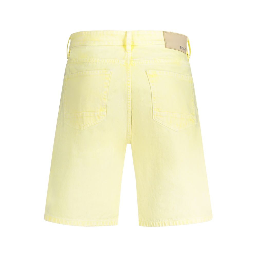 Hugo Boss Yellow Cotton Short