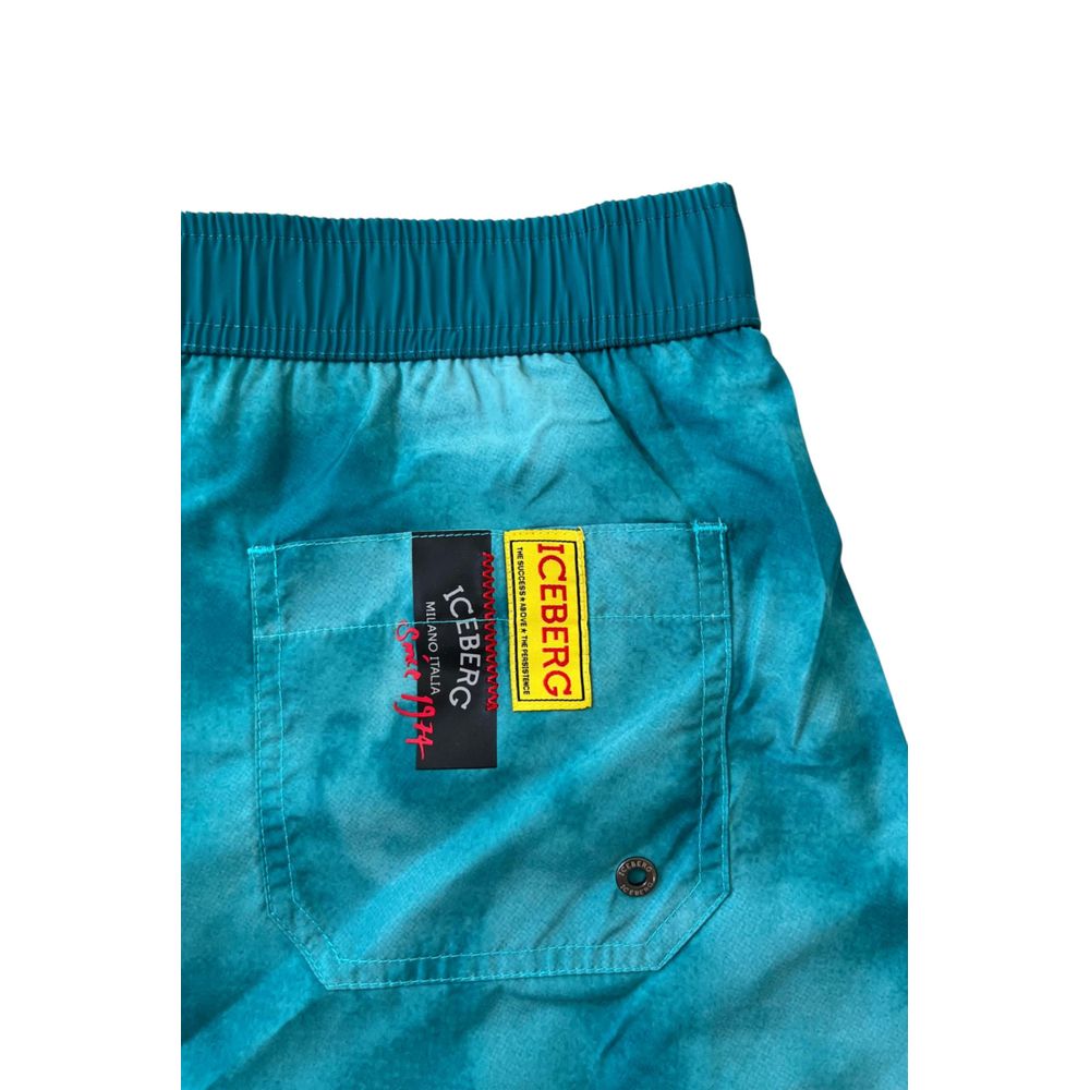 Iceberg Light Blue Polyester Men Swim Short1728,67345744032,Clothing,Iceberg,Light Blue,M,Men,Men - Clothing,New with tags,S,Swim Shorts - Swimwear - Clothing,Swimwear - Clothing,Swimwear - Men - Clothing,XL