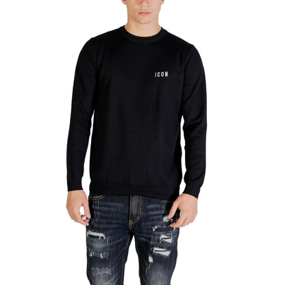 Icon Black Viscose Sweatshirt 1728,71956299936,Black,Clothing,Icon,IT42 | XS,Men,New with tags,Sweaters - Clothing,Sweatshirts - Sweaters - Clothing