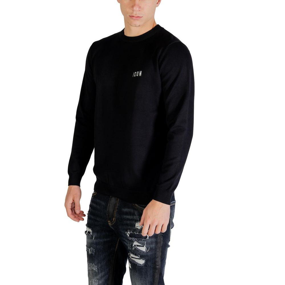 Icon Black Viscose Sweatshirt 1728,71956299936,Black,Clothing,Icon,IT42 | XS,Men,New with tags,Sweaters - Clothing,Sweatshirts - Sweaters - Clothing