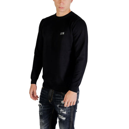 Icon Black Viscose Sweatshirt 1728,71956299936,Black,Clothing,Icon,IT42 | XS,Men,New with tags,Sweaters - Clothing,Sweatshirts - Sweaters - Clothing