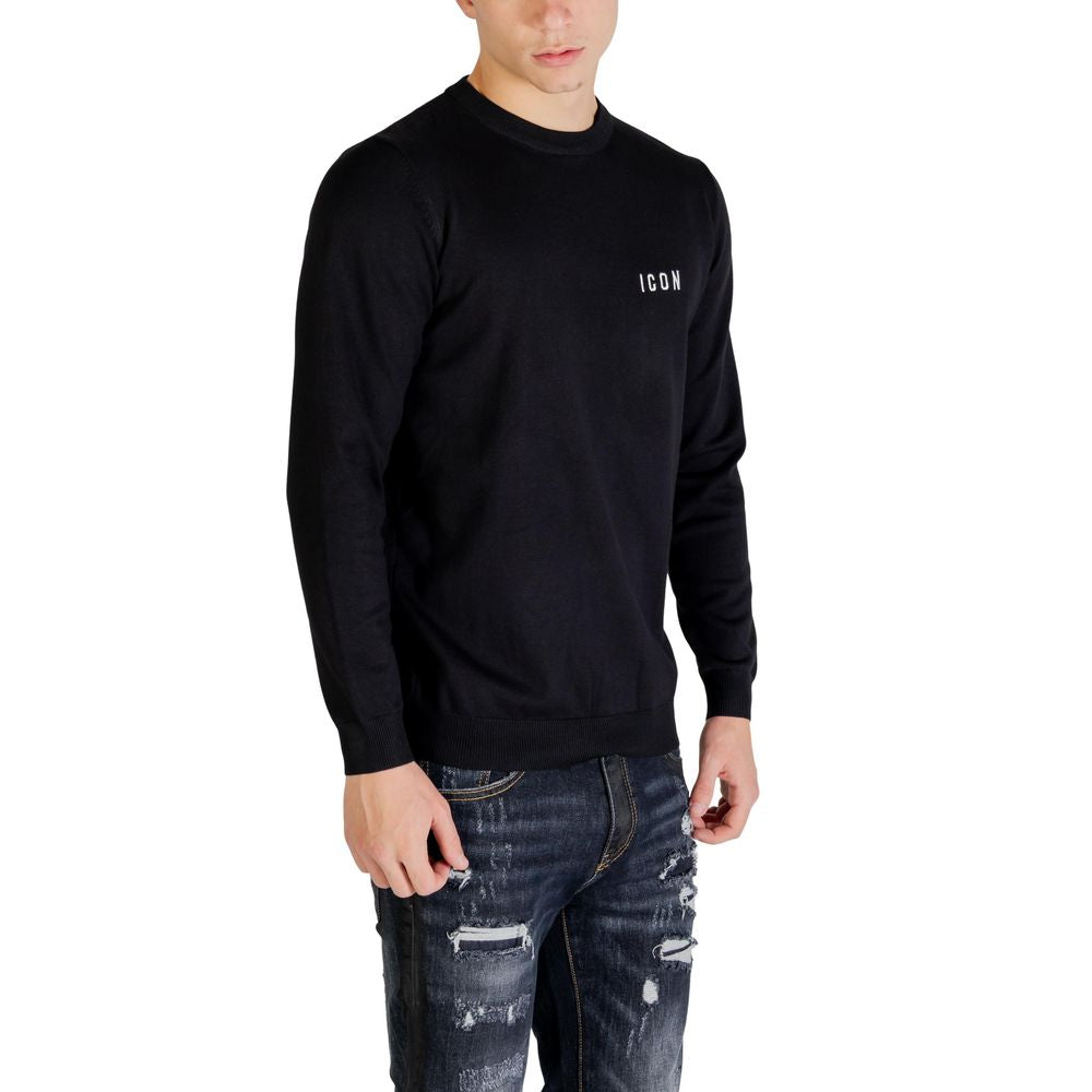 Icon Black Viscose Sweatshirt 1728,71956299936,Black,Clothing,Icon,IT42 | XS,Men,New with tags,Sweaters - Clothing,Sweatshirts - Sweaters - Clothing