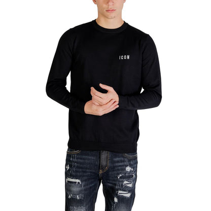 Icon Black Viscose Sweatshirt 1728,71956299936,Black,Clothing,Icon,IT42 | XS,Men,New with tags,Sweaters - Clothing,Sweatshirts - Sweaters - Clothing