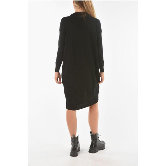 Ixos Ixos Knitted SWAPS Midi Dress with V Neckline IX-P433261-XS 1728,74866327712,Black,Clothing,Ixos,New with tags,Sweaters - Women - Clothing,Women,Women - Clothing,XS