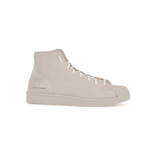 Y-3 high-top pro model sneakers in light gray suede with velcro closure Sneakers Y-3 Gray