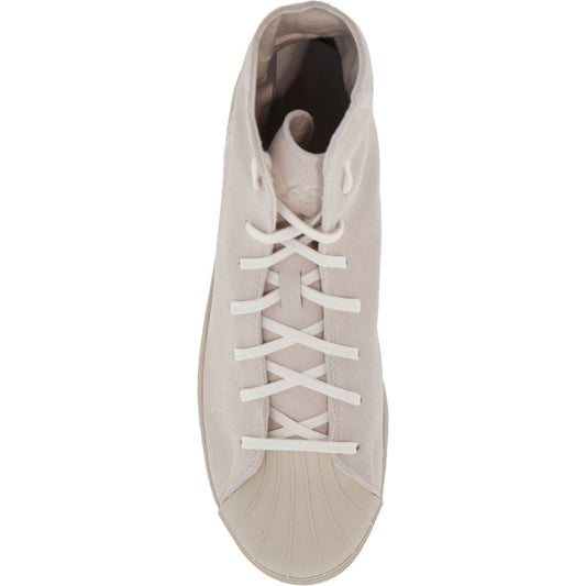 Y-3 high-top pro model sneakers in light gray suede with velcro closure Sneakers Y-3 Gray