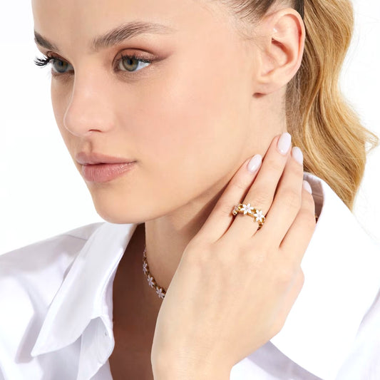 GUESS JEWELS JEWELRY Mod. JUBR04132JWYGWH52 Ring GUESS JEWELS Wheat