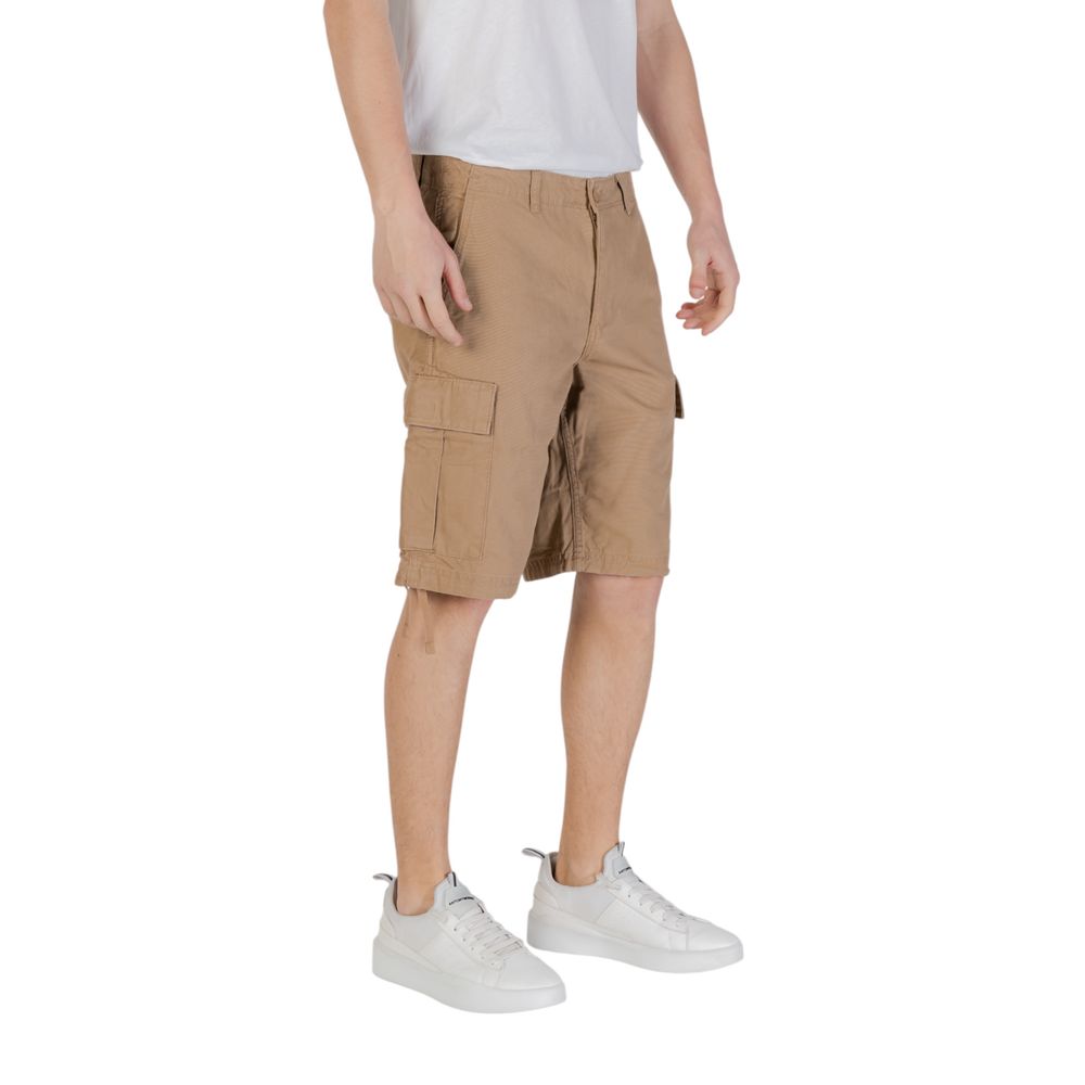 Jack Jones Beige Cotton Bermuda Shorts