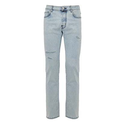Jacob Cohen Blue Cotton Skinny Jeans